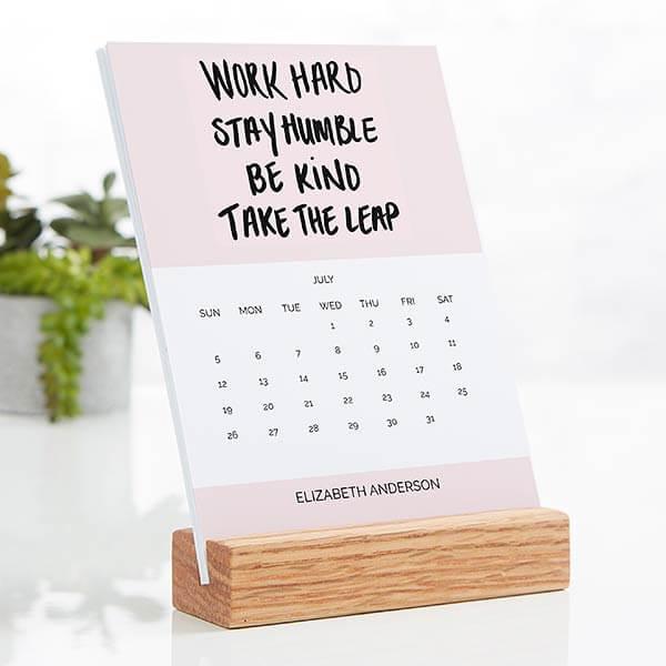 Wood Easel Desk Calendars