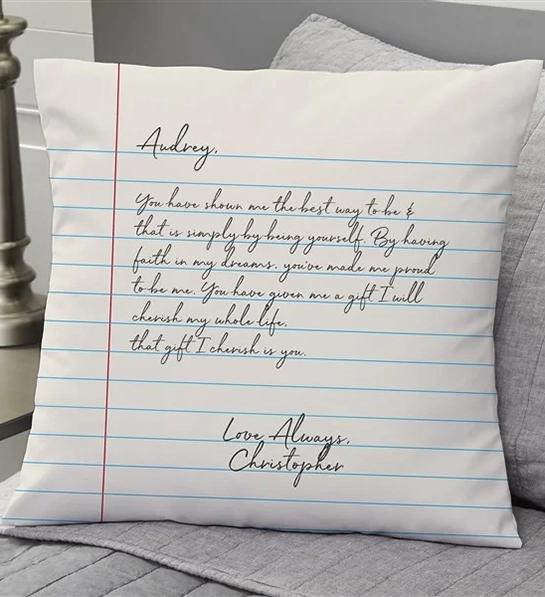 anniversary gift guide throw pillow