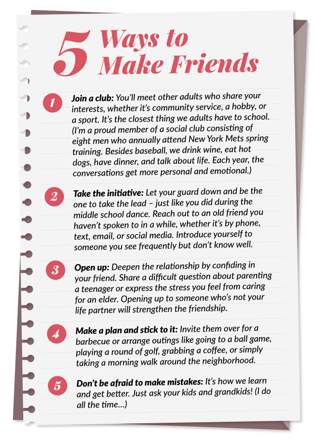 adult friendships graphic