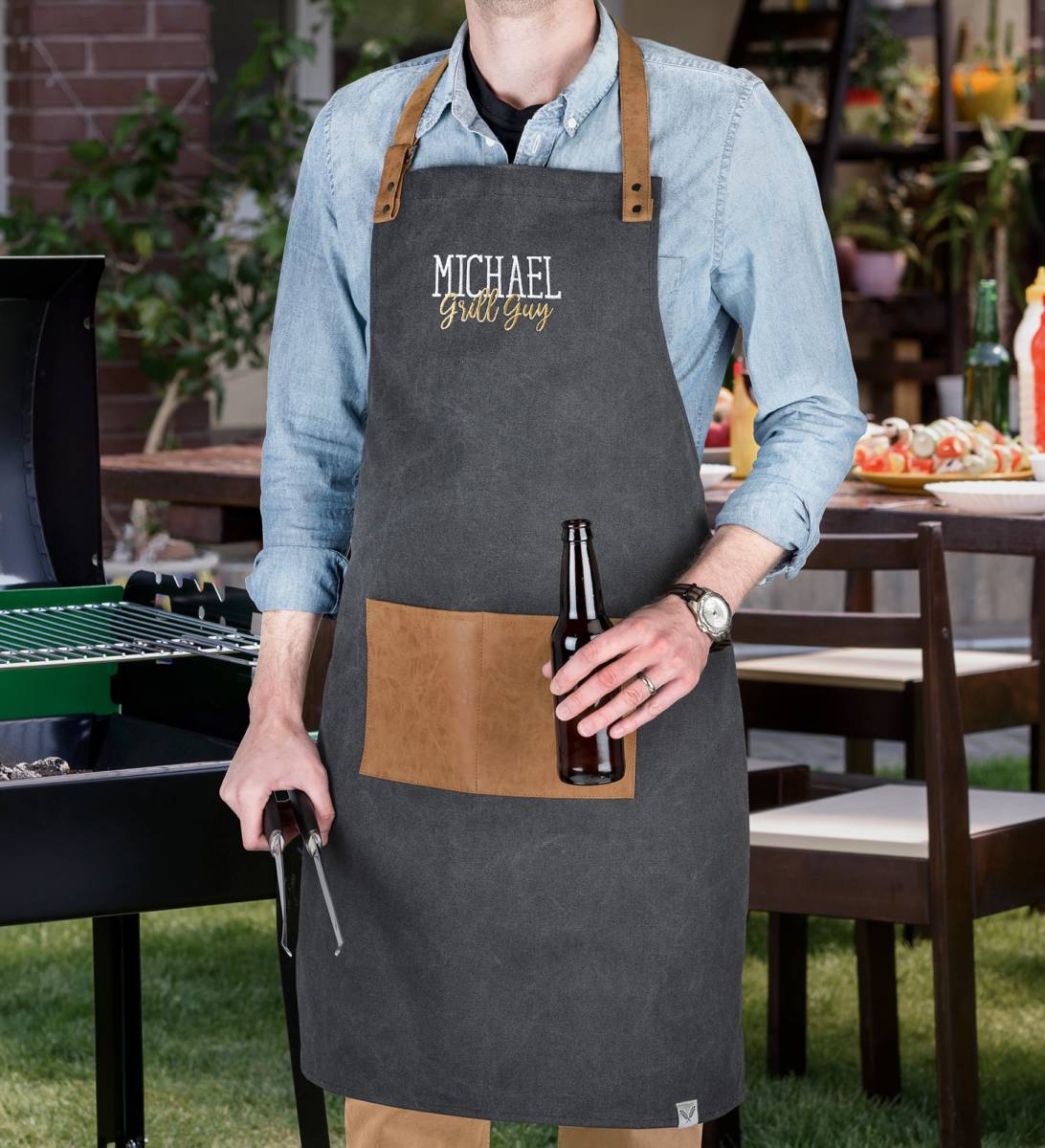 personalized grilling apron