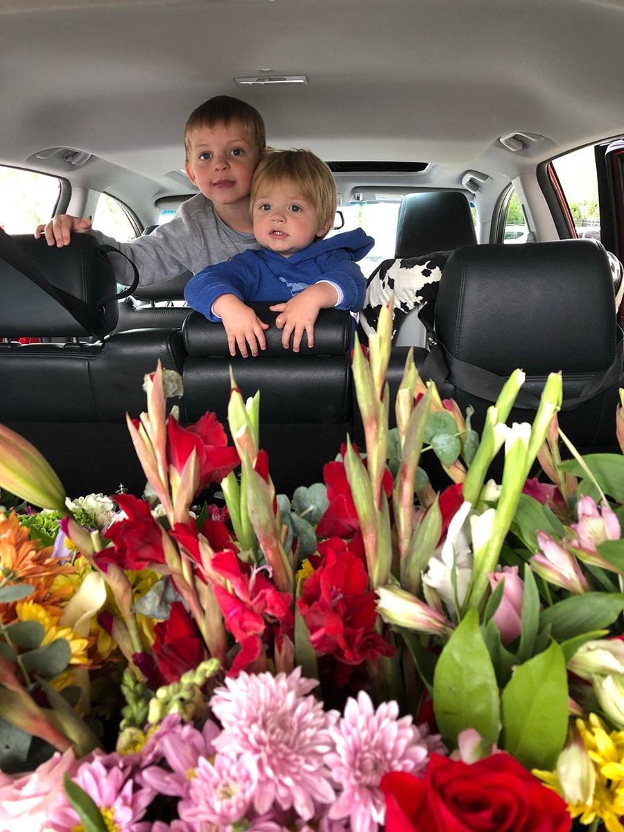 bluebirds and blooms flower delivery karen grandsons