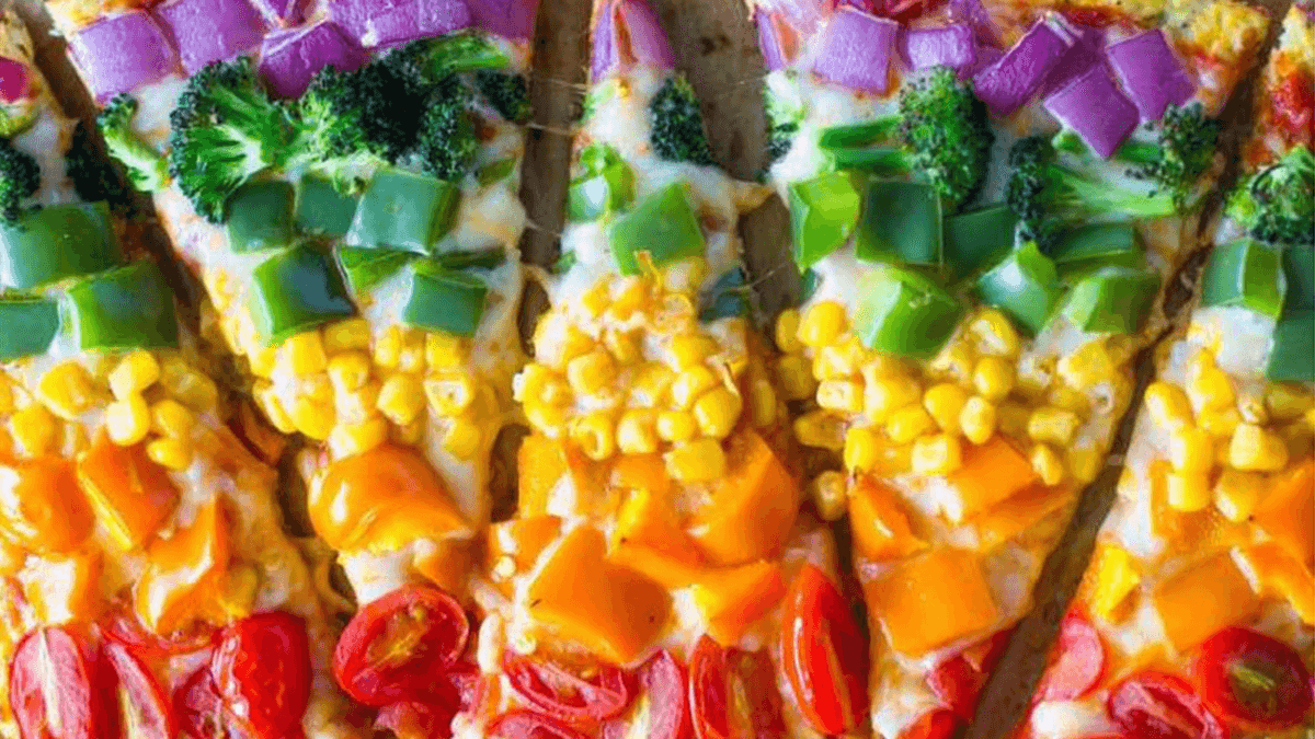 Article Cards Featured Image Rainbow colored pizza