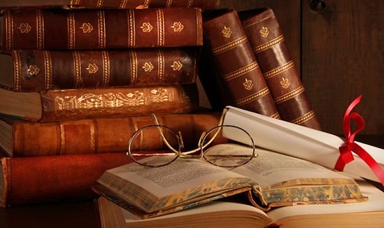 books on desk