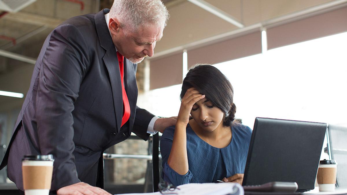 Article Cards Featured Image Senior boss supporting tired employee