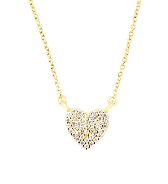 push present ideas Pavé Heart Necklace