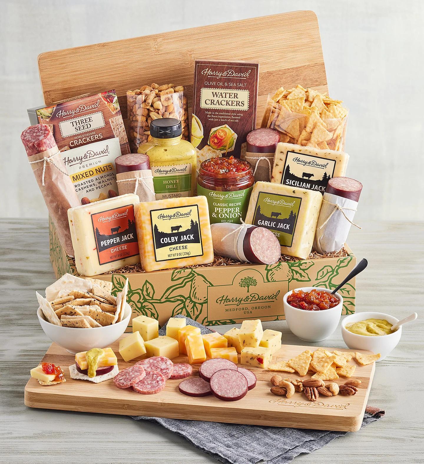 tailgating essentials Meat and Cheese Gift Box