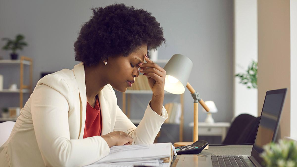 Article Cards Featured Image Frustrated african american woman keeping eyes closed and massaging nose