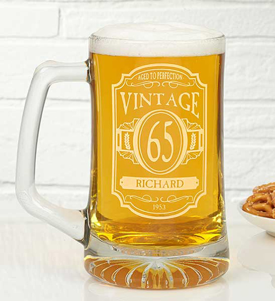 personalized beer mug