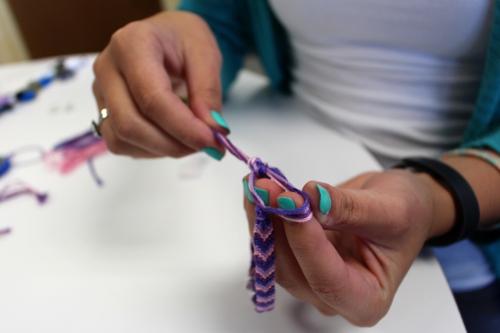 Friendship Bracelet Knot Finish