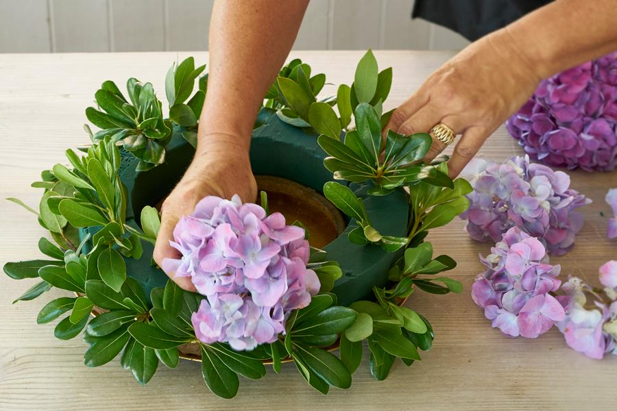 thanksgiving centerpiece ideas with Adding Hydrangeas