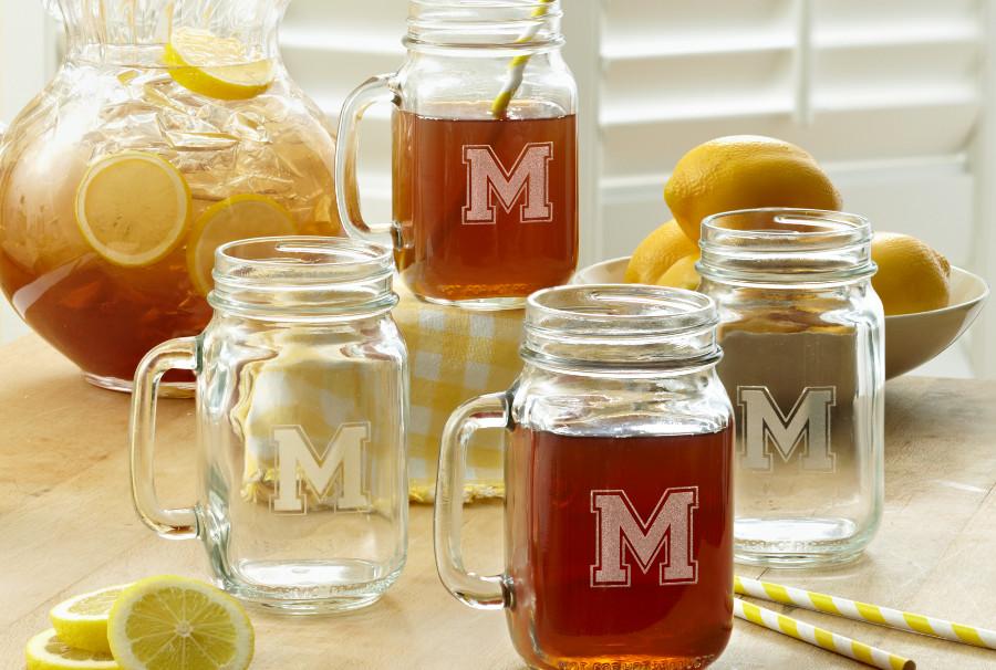 personalized mason jars