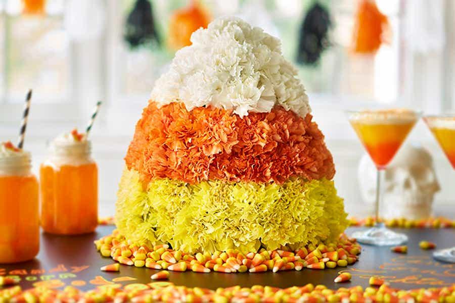 halloween craft for kids candy corn centerpiece