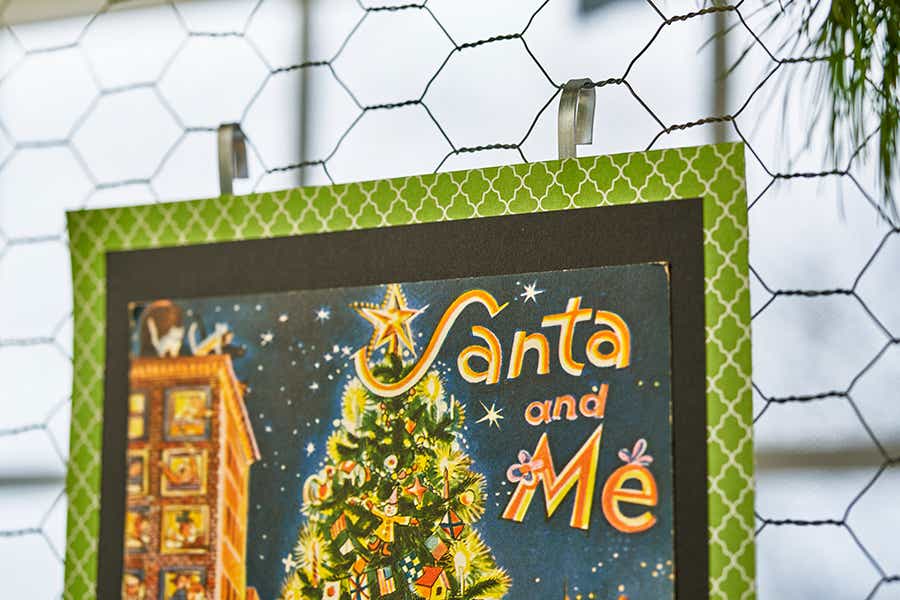 diy photo display Santa and me card