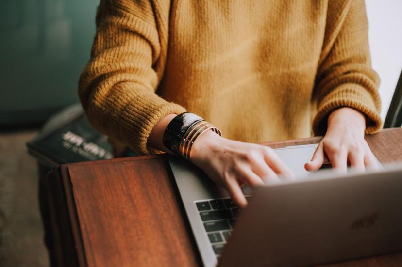 Woman at laptop