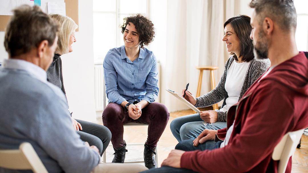 caregivers with support group