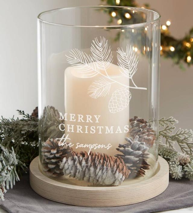 Christmas table design ideas Personalized Christmas Hurricane