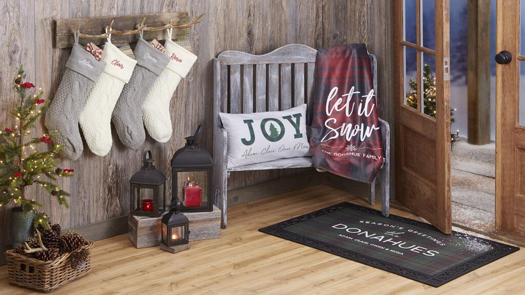 christmas decor ideas woodland theme entryway